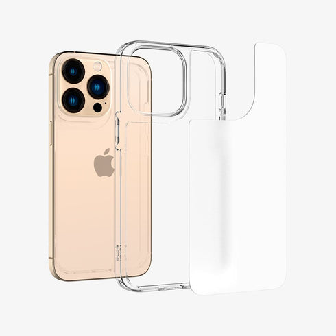 ACS03214 - iPhone 13 Pro Max Case Quartz Hybrid in crystal clear showing the back